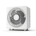 Smart Window Fan with Adjustable Speed and App Control, Modern Home Appliance, Energy-Efficient, Convenient Cooling Solution Royalty Free Stock Photo