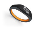 Smart wrist band displaying heart rate and time