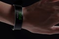 Smart wristband with fitness app