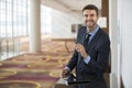 Smart Young Businessman Portrait at Hotel Royalty Free Stock Photo