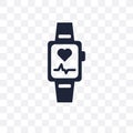 Smartband transparent icon. Smartband symbol design from Electronic devices collection. Simple element vector illustration. Can b Royalty Free Stock Photo