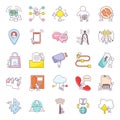 User Communication Doodle Vectors Pack