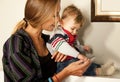Smartfone fun mother baby technology