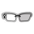 Smartglasses device icon Royalty Free Stock Photo