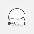 Smartglasses outline icon Royalty Free Stock Photo