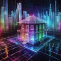 Smarthome, intelligent planned house using Internet of Things, connected online with information technology