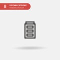 Smarthome Simple vector icon. Illustration symbol design template for web mobile UI element. Perfect color modern