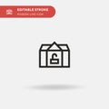 Smarthome Simple vector icon. Illustration symbol design template for web mobile UI element. Perfect color modern