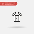 Smarthome Simple vector icon. Illustration symbol design template for web mobile UI element. Perfect color modern