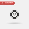 Smarthome Simple vector icon. Illustration symbol design template for web mobile UI element. Perfect color modern