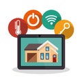 smarthome technology isolated icon