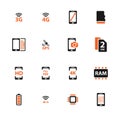 Smarthone specs simply icons