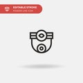 Smarthouse Simple vector icon. Illustration symbol design template for web mobile UI element. Perfect color modern