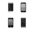 Smarthphone icon illustrated in vector on white background