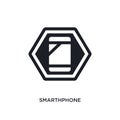 smarthphone isolated icon. simple element illustration from signs concept icons. smarthphone editable logo sign symbol design on Royalty Free Stock Photo