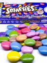 Smarties out of the box in many colors