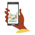 Smartphone app with family activities