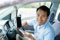 Smartphone application support online taxi
