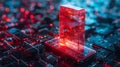 Smartphone as portal to metaverse, blockchain enabled, futuristic tone