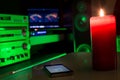 Home sound system controled by smarth phone