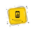 Smartphone Audit or Statistics icon. Vector