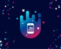 Smartphone Audit or Statistics simple icon.