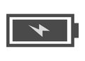 Smartphone battery charge level icon vector. Indicator battery illustration symbol