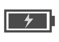 Smartphone battery charge level icon vector. Indicator battery illustration symbol