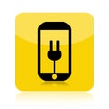 Smartphone battery recharge icon