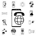 Smartphone, bitcoin, sell icon. Mobile concept icons universal set for web and mobile