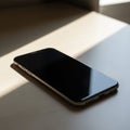 Appears minimalistic and clean, emphasizing the phone\'s modern Royalty Free Stock Photo