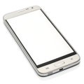 Smartphone with blank screen isolated on white background Royalty Free Stock Photo