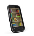 Smartphone with bookshelf