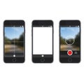 Smartphone camera interface Royalty Free Stock Photo