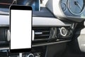 Smartphone in a car use for Navigate or GPS. Driving a car withSmartphone in a car use for Navigate or GPS. Driving a car Royalty Free Stock Photo