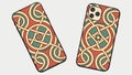 Smartphone Case with Celtic Knot Pattern, Elegant Cultural Accessory, vector design Generative AI Royalty Free Stock Photo