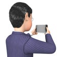 Smartphone Character Represents Business Person And Businessman 3d Rendering