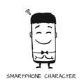 Smartphone character, sketch for your design