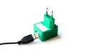 Smartphone charger usb Royalty Free Stock Photo