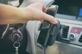 Smartphone charging in a car