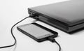 Smartphone charging power from a laptop