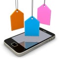 Smartphone Colorful Shomarks Royalty Free Stock Photo