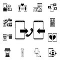 Smartphone contacts icon. Mobile concept icons universal set for web and mobile