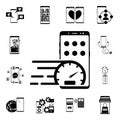 Smartphone dating application icon. Mobile concept icons universal set for web and mobile
