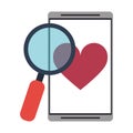 Smartphone with dating application