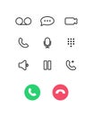 Smartphone dial phone ui set. Phone pad, screen keypad, dial buttons. Vector isolated illustration touchscreen telephone