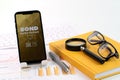 Bond Market Outlook report or Analytical tool Concept Royalty Free Stock Photo