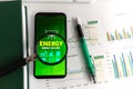 Energy Market Outlook Report or Analytical Tool Concept Royalty Free Stock Photo