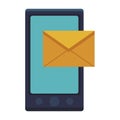 Smartphone envelope icon