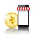 Smartphone Ethereum Payment Online Shop